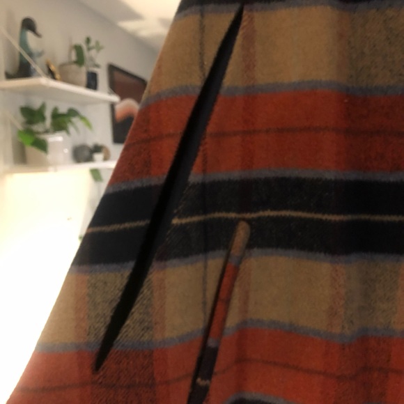 Orange, navy, camel cape jacket with pockets - Picture 3 of 4